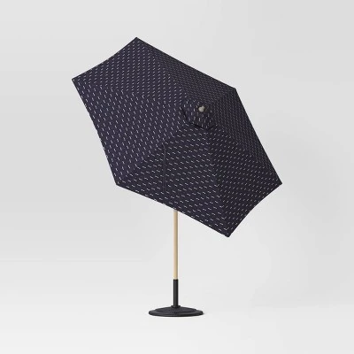 9'x9' Arete Market Patio Umbrella Navy - Threshold™ - Image 2