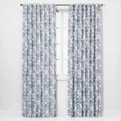 1pc Light Filtering Charade Floral Window Curtain Panel - Threshold™