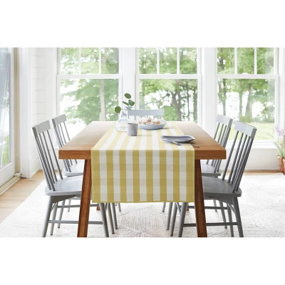 Cotton Gingham Check Table Runner Yellow - Threshold™ - Image 4