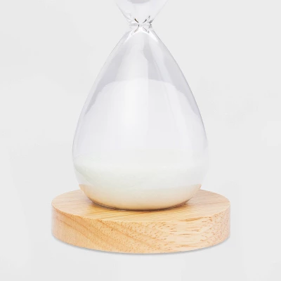 Decorative 10-Minute Hourglass With Rubber Wood Base - Threshold™ - Image 2