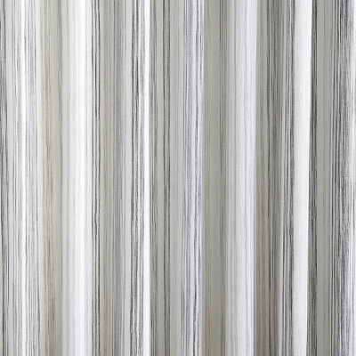 1pc 50"x84" Light Filtering Striped Curtain Panel Gray - Threshold™ - Image 3