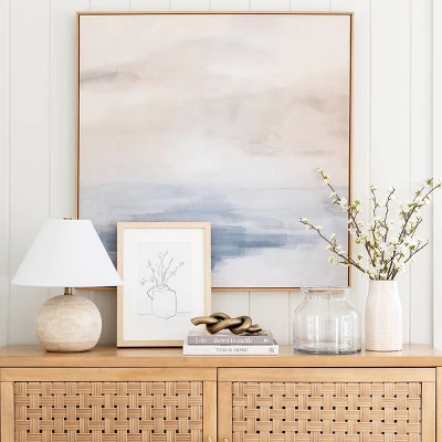 Medium Faux Wood Table Lamp Brown - Threshold™ Designed With Studio McGee - Image 8