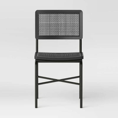 Errol Cane And Wood Dining Chair With Metal Legs Black - Threshold™ - Image 2