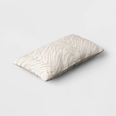 Velvet Jacquard Zebra Lumbar Throw Pillow - Threshold™ - Image 2