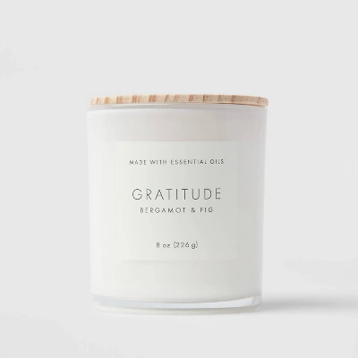 Wood Lidded Glass Wellness Grateful Candle - Threshold™ - Image 4