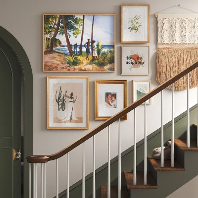 16" X 20" Beauty By Stormy Nesbit Glass/Wood Framed Wall Poster With Mat - Threshold™