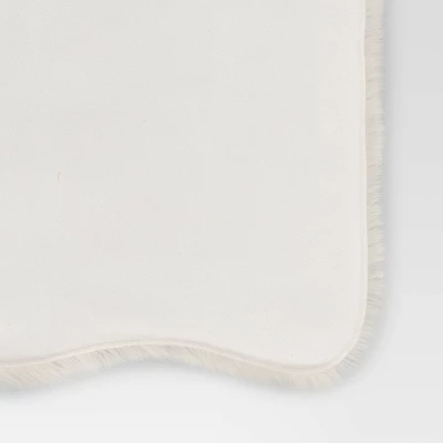 Faux Fur Pelt Throw Blanket Ivory - Threshold™ - Image 3