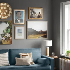 16" X 20" Self Portrait II By Horace Pippin Vintage Framed Wall Cotton Canvas Gold - Threshold™