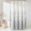 Leopard Glam Shower Curtain Ombre Gray - Threshold™
