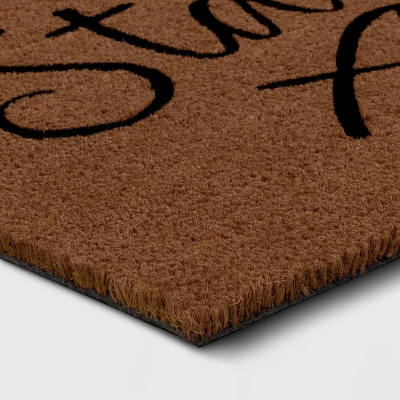 1'6"x2'6" Stay Awhile Coir Doormat Natural - Threshold™ - Image 2