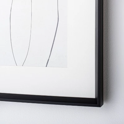 (Set Of 2) 24" X 24" Sketch Art Print Black/White - Threshold™ Designed With Studio McGee - Image 2