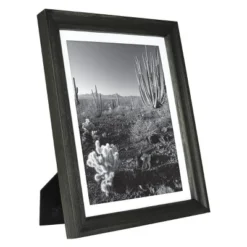 10.375" X 12.375" Matted To 8" X 10" Basic Foundational Frame Black - Threshold™