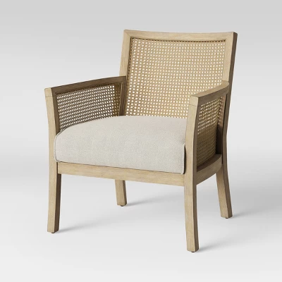 Laconia Caned Accent Chair Beige - Threshold™ - Image 2