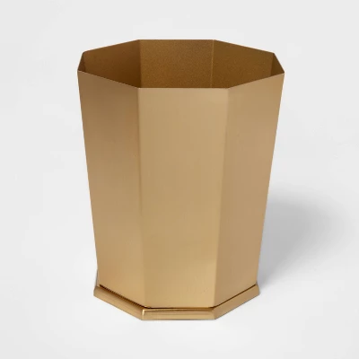 Bathroom Wastebasket Gold - Threshold™ - Image 2