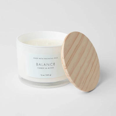 Wood Lidded Glass Wellness Balance Candle - Threshold™ - Image 2