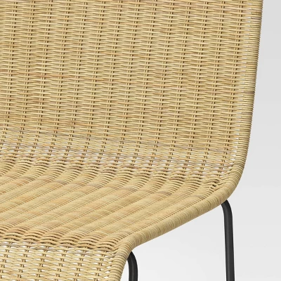 Chapin Modern Woven Counter Height Barstool With Metal Legs - Threshold™ - Image 4