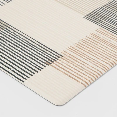 60" X 20" Modern Block Comfort Runner Mat - Threshold™ - Image 2